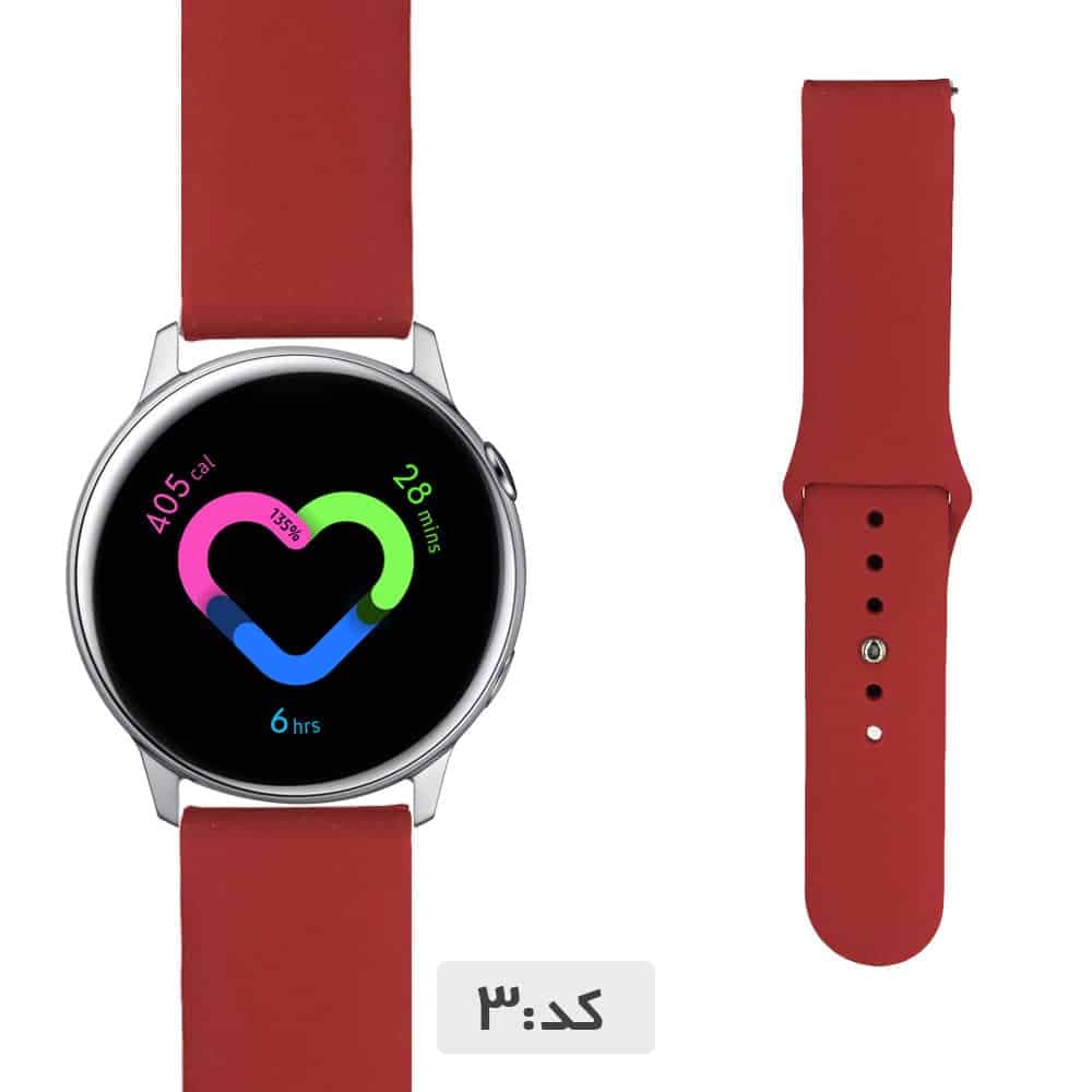 بند سیلیکونی ساعت سامسونگ Galaxy Watch Active — تصویر ۵