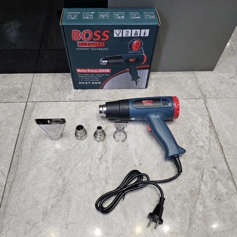 سشوار صنعتی 2000 وات صنعتی دیمردار باس مدل BS-HEAT GUN2