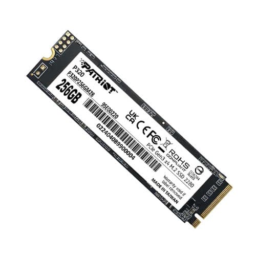Patriot P320 M.2 2280 PCIe Gen3 NVMe 256GB Internal SSD