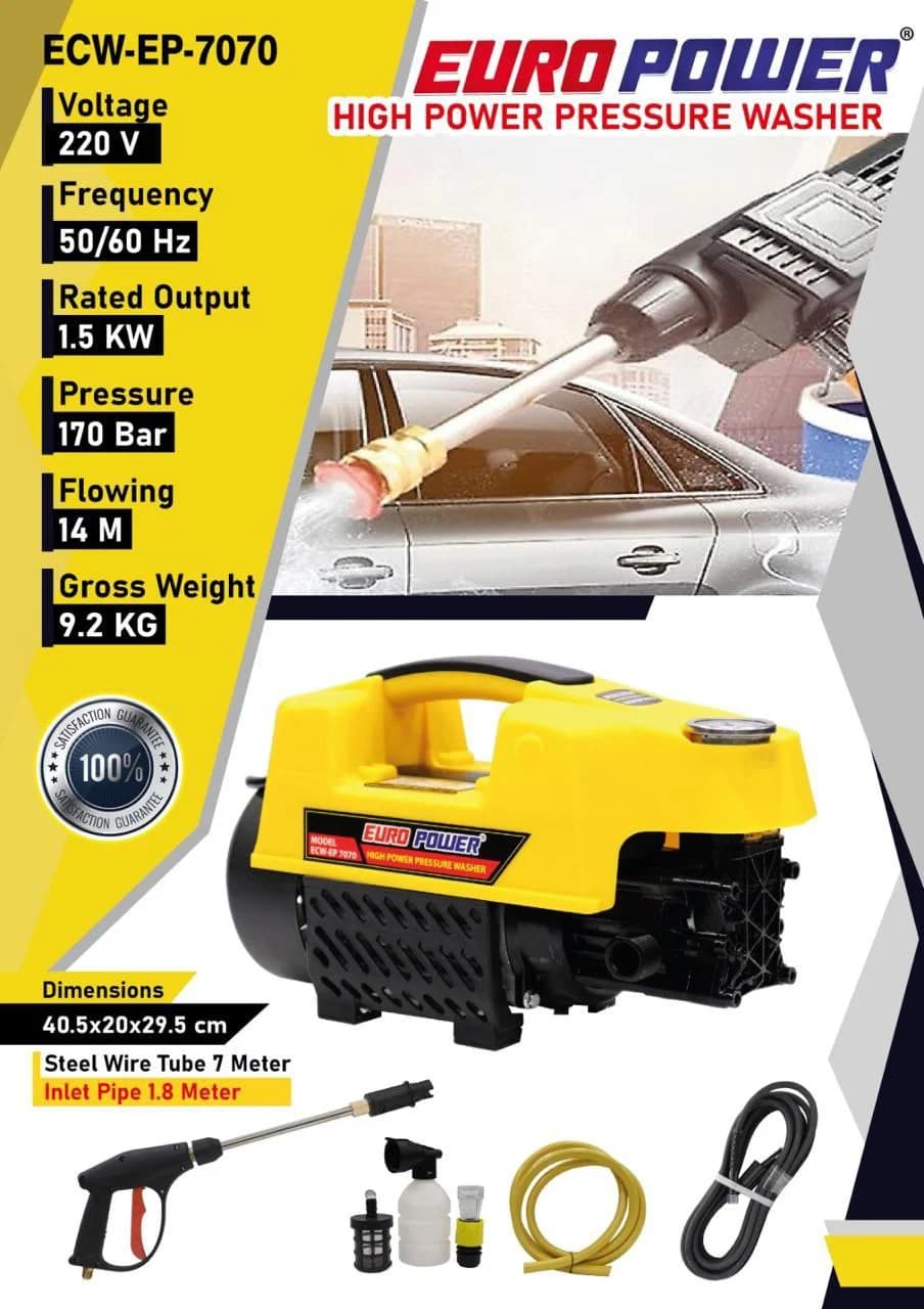 کارواش دینامی صنعتی ایرو پاور 170 بار 3000 وات مدلP70 — تصویر ۳