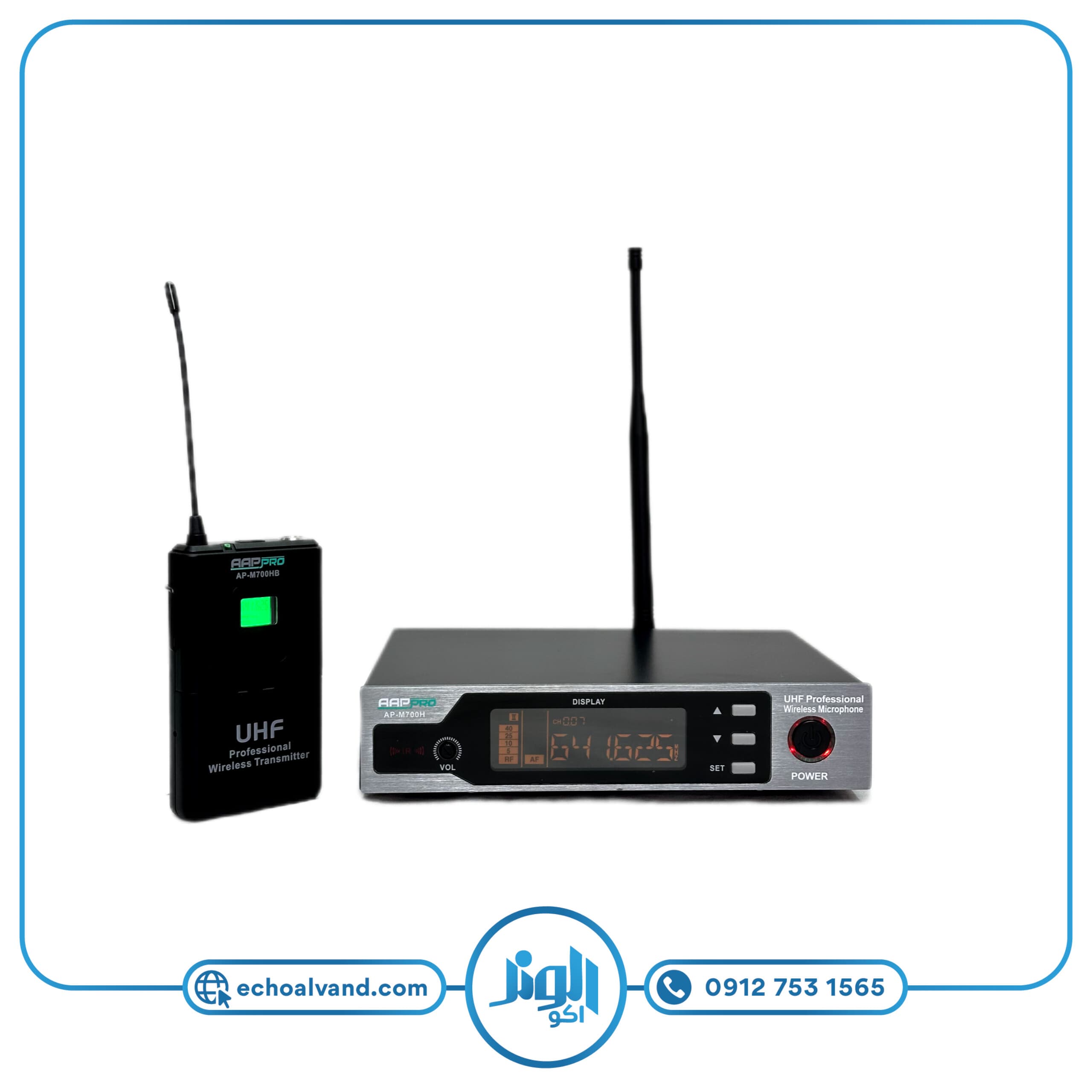 میکروفون بیسیم یقه ای AAPPRO-M700B — تصویر ۷