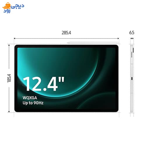 تبلت سامسونگ مدل Galaxy Tab S9 FE Plus 5G 128GB رم 6 گیگابایت ظرفیت 128 گیگابایت — تصویر ۵