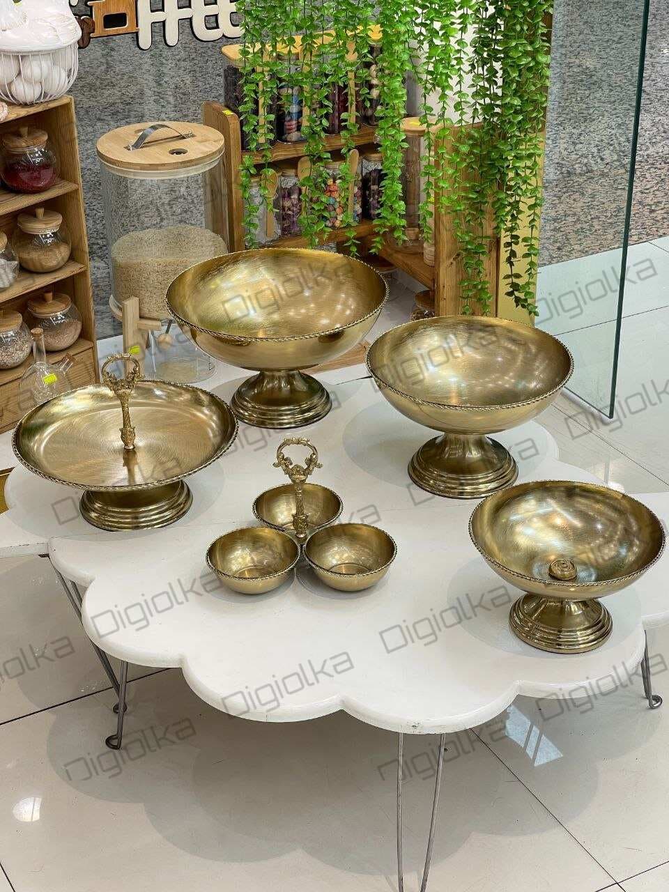 ست پذیرایی لوکس طنابی طرح برنجی سلطنتی — تصویر ۸