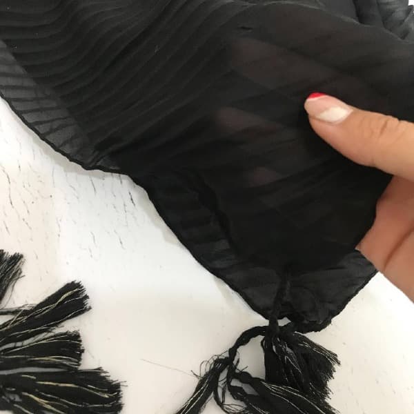 شال پلیسه حریر S444 — تصویر ۵