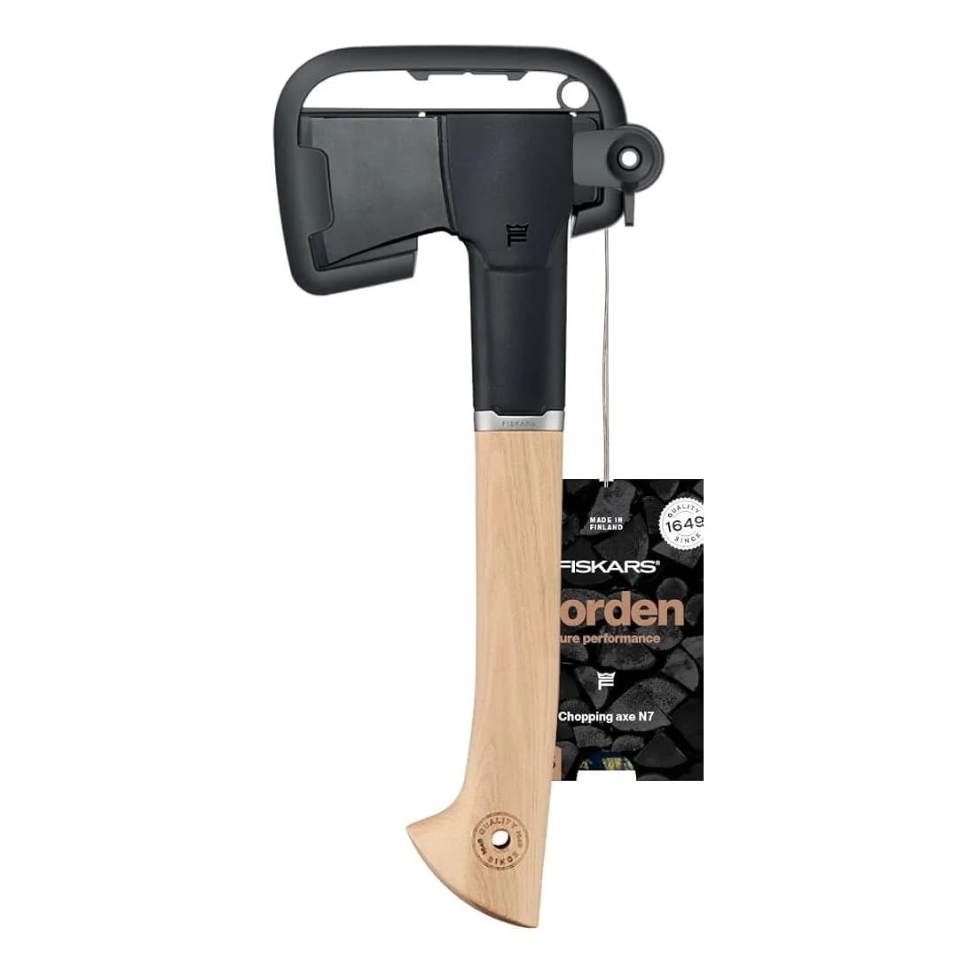 تبر دسته چوبی فیسکارس مدل Fiskars Norden Chopping Axe N7 — تصویر ۹