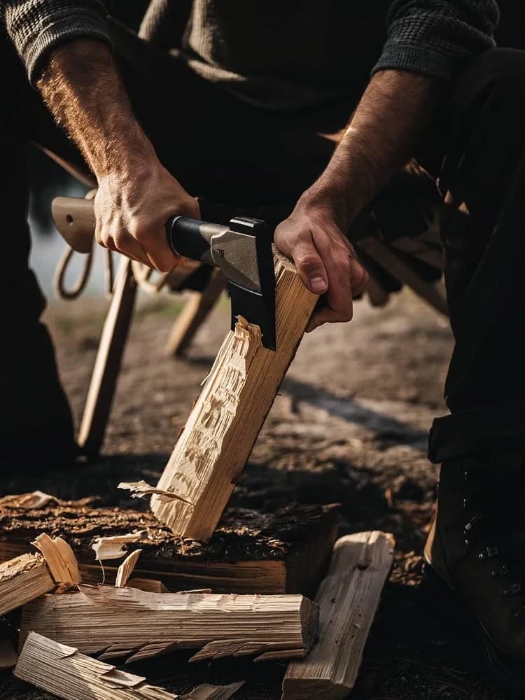 تبر دسته چوبی فیسکارس مدل Fiskars Norden Chopping Axe N7 — تصویر ۷