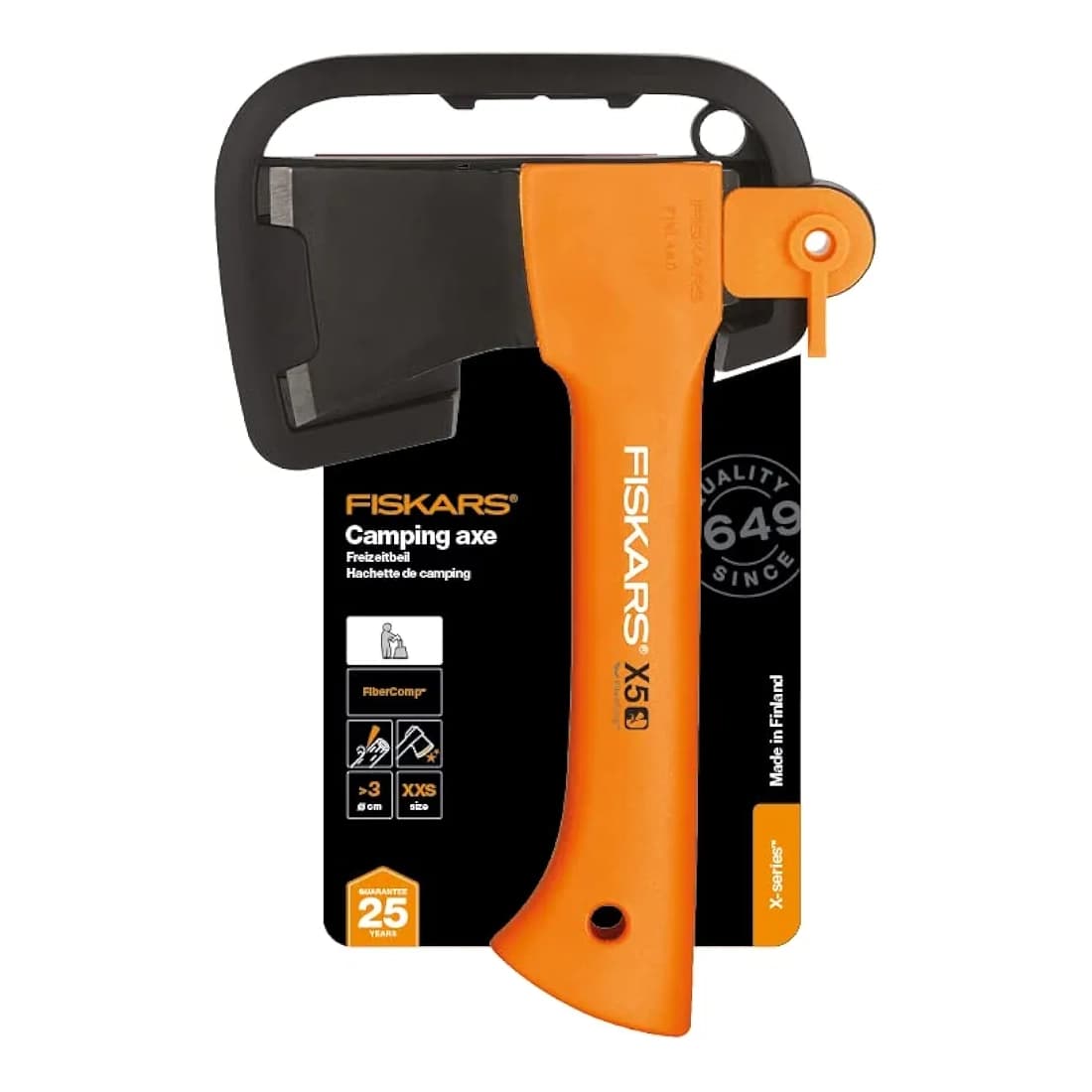 تبر کمپینگ فیسکارس مدل Fiskars X5 — تصویر ۳