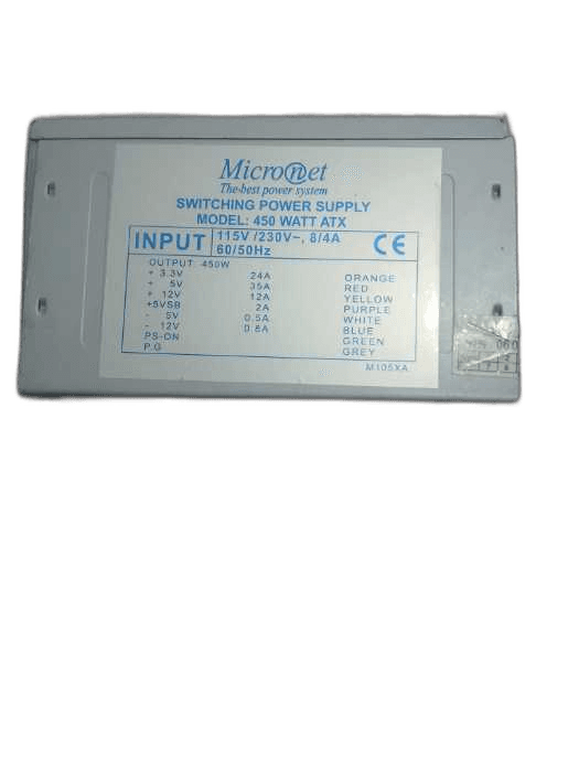 پاور کامپیوتر میکرونت Micronet 450 WATT کارکرده
