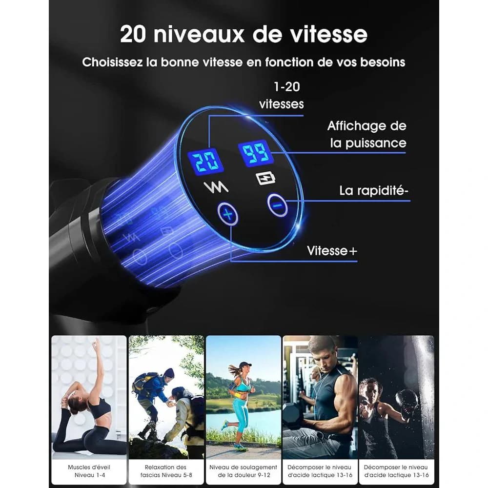 ماساژور تفنگی Laoben Massage Gun — تصویر ۷