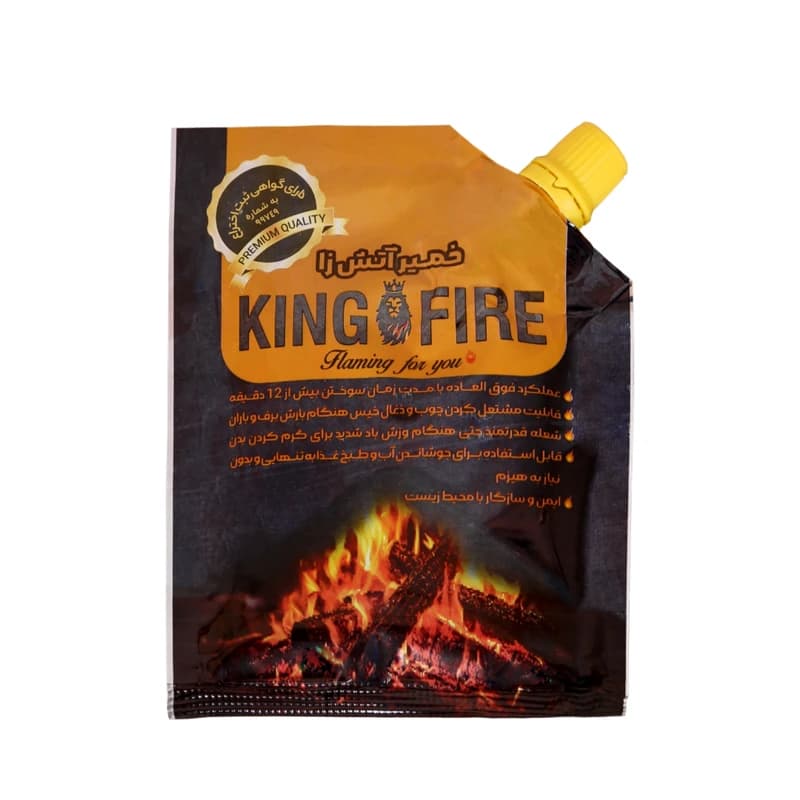 خمیر آتش‌زا کینگ فایر (King Fire Fire Starter Gel)