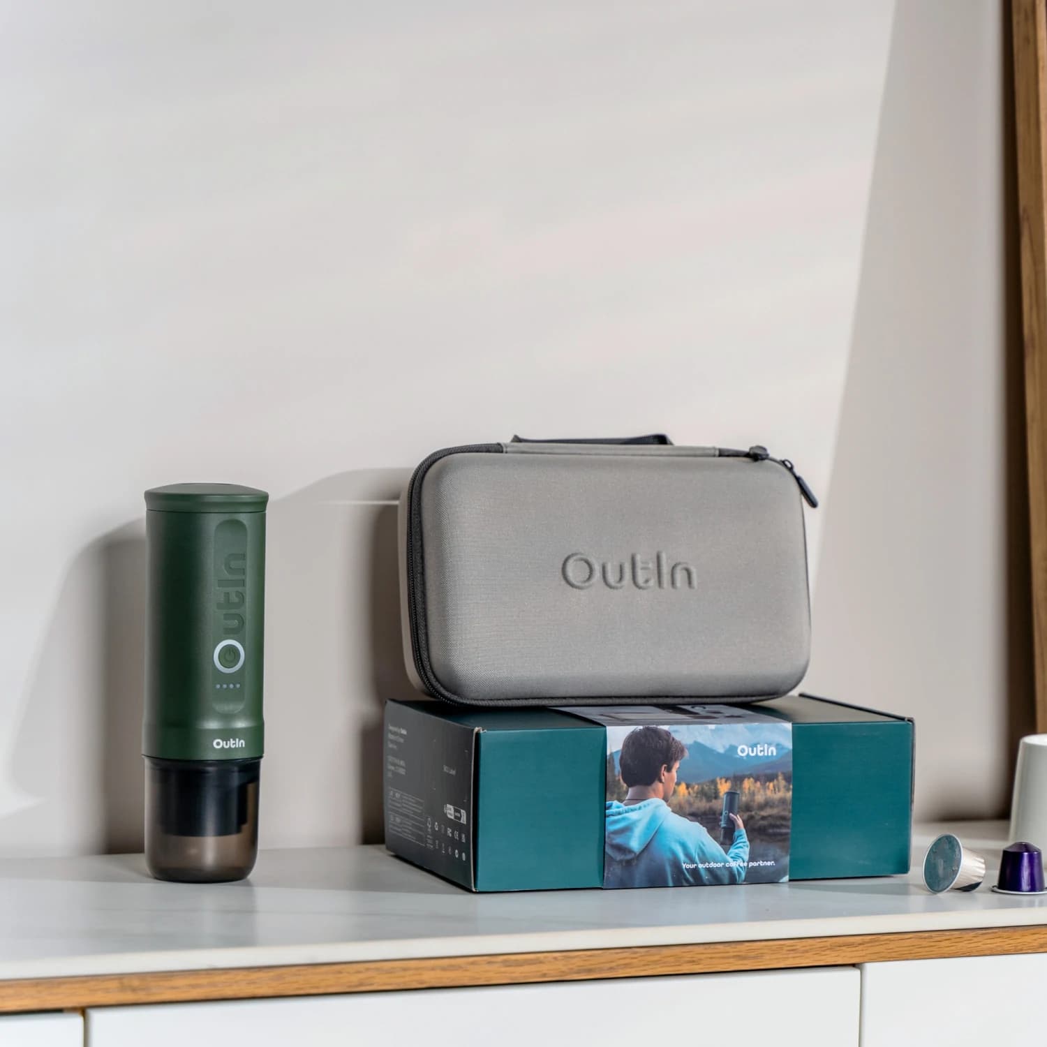 اسپرسوساز شارژی اوتین مدل نانو همراه با کیف محافظ – Outin Nano Portable Espresso Machine — تصویر ۷