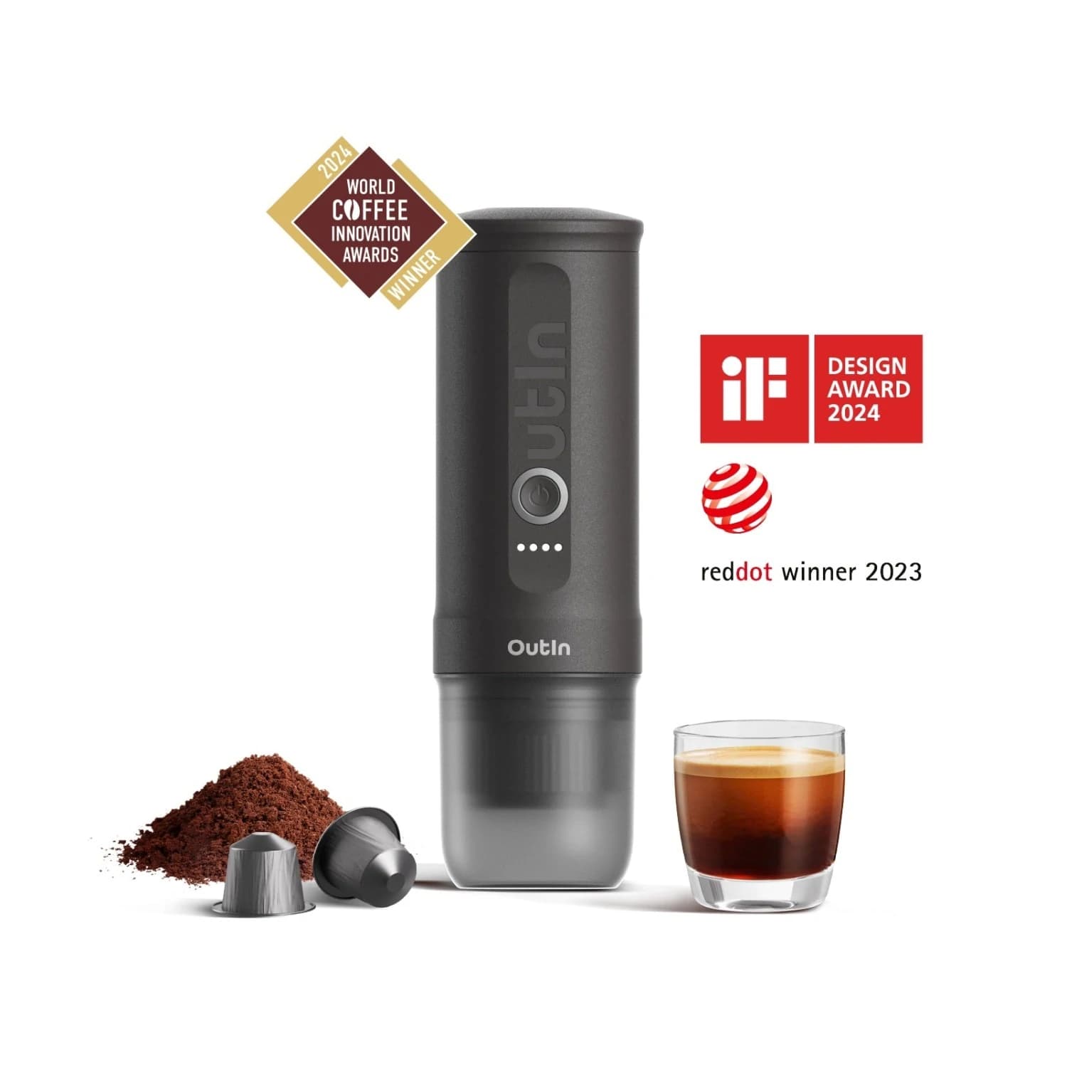 اسپرسوساز شارژی اوتین مدل نانو Outin Nano Portable Spresso Machine — تصویر ۳