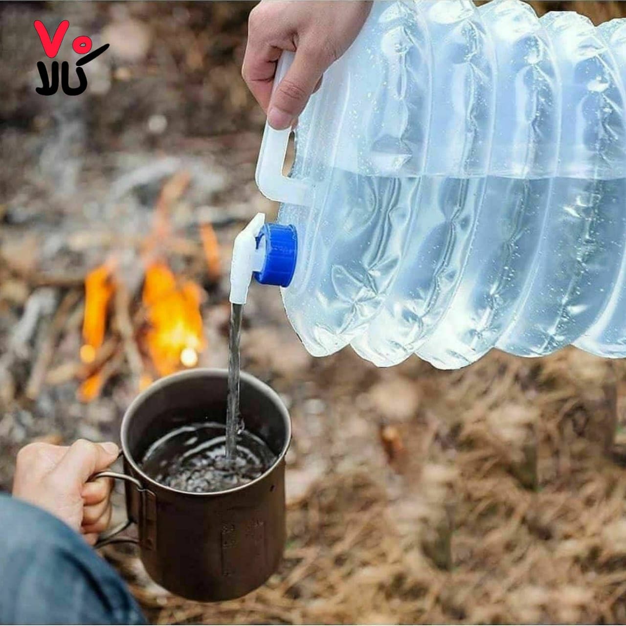ظرف نگهدارنده آب تاشو 10 لیتری (مخزن آب تاشو)