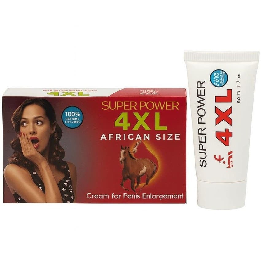کرم گیاهی حجم دهنده و سفت کننده آلت آقایان مدل Super Power African Size 4XL