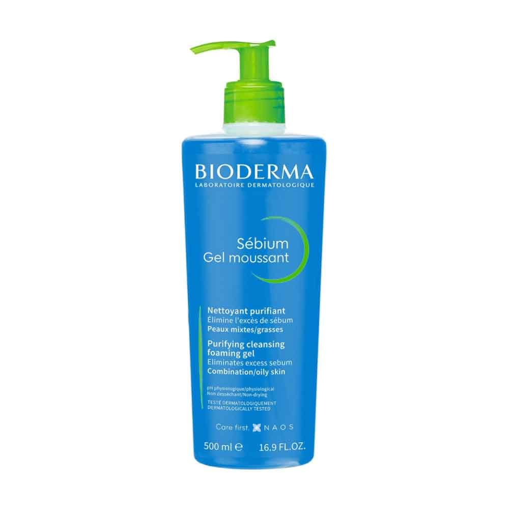 ژل شستشوی صورت بیودرما Bioderma مدل Sebium مناسب پوست چرب و مختلط