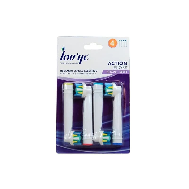 سری یدک مسواک برقی لاویک مدل Action Floss بسته 4 عددی — تصویر ۵