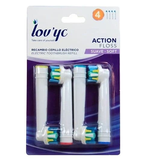 سری یدک مسواک برقی لاویک مدل Action Floss بسته 4 عددی — تصویر ۶