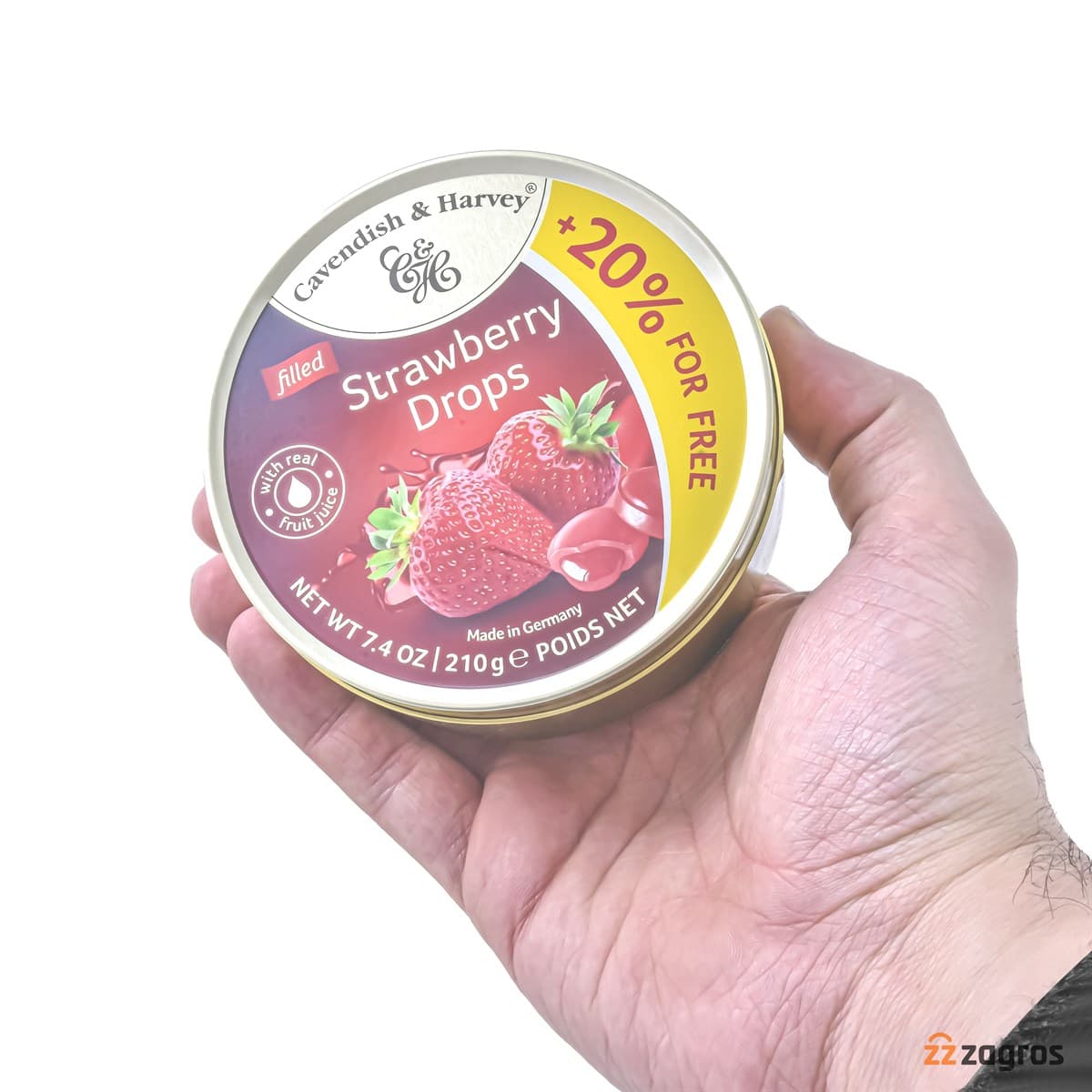 قرص خوشبو کننده دهان Cavendish & Harvey با طعم توت فرنگی 210 گرم — تصویر ۷