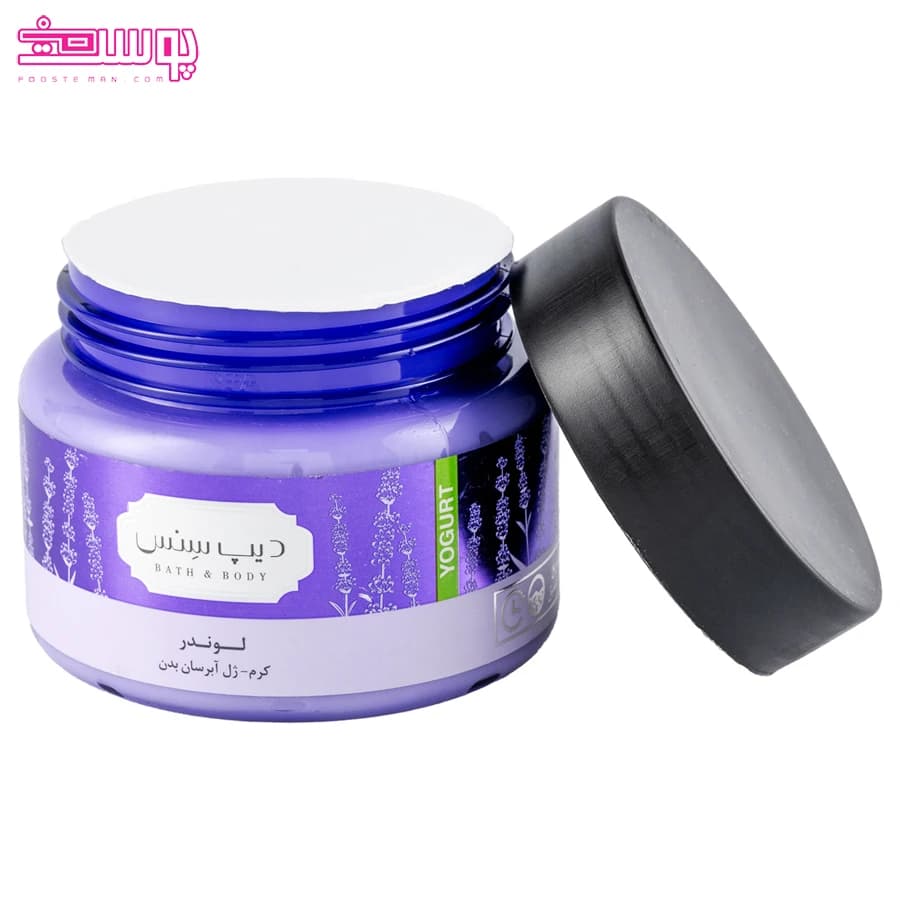 ژل کرم آبرسان بدن اسطوخودوس دیپ سنس مناسب انواع پوست 250 میل — تصویر ۱۲