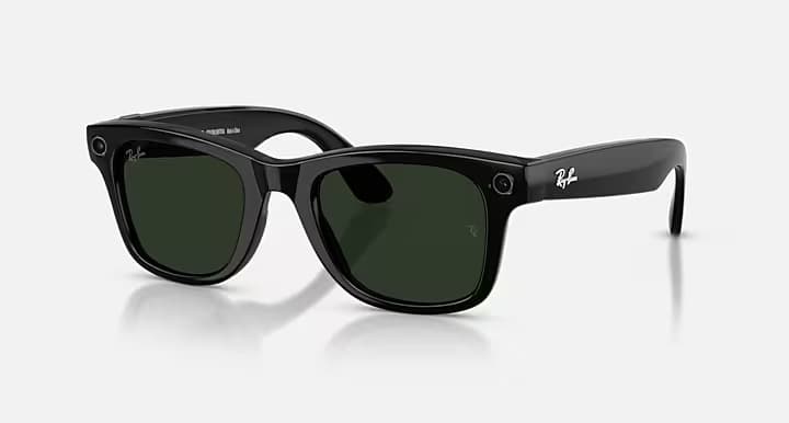 عینک هوشمند RAY-BAN | META WAYFARER Matte Black–Clear/Graphite Green Transitions S53