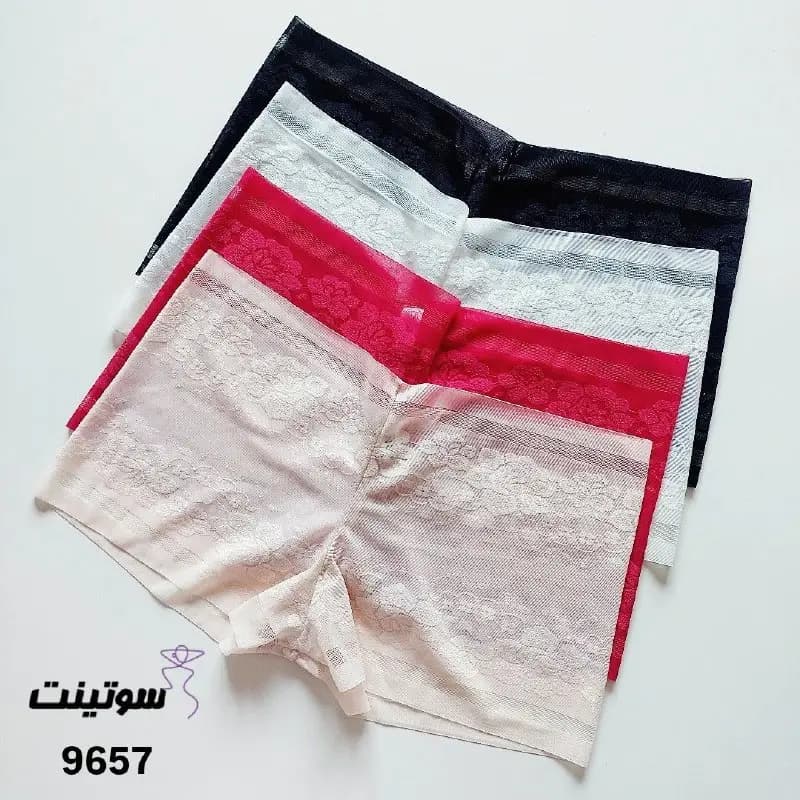 شورت توری زنانه فانتزی لیزری 9657 — تصویر ۲