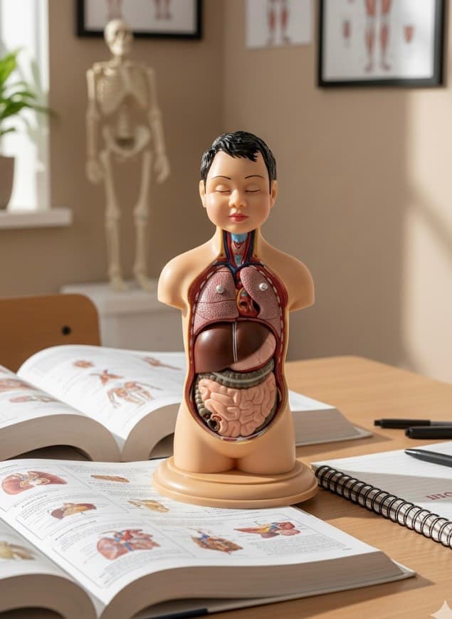 مولاژ نیم تنه انسان عروسکی 1/4 اندازه طبیعی