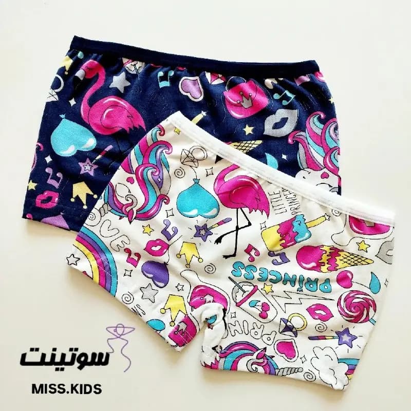 شورت دخترانه نخی پادار 823 — تصویر ۳