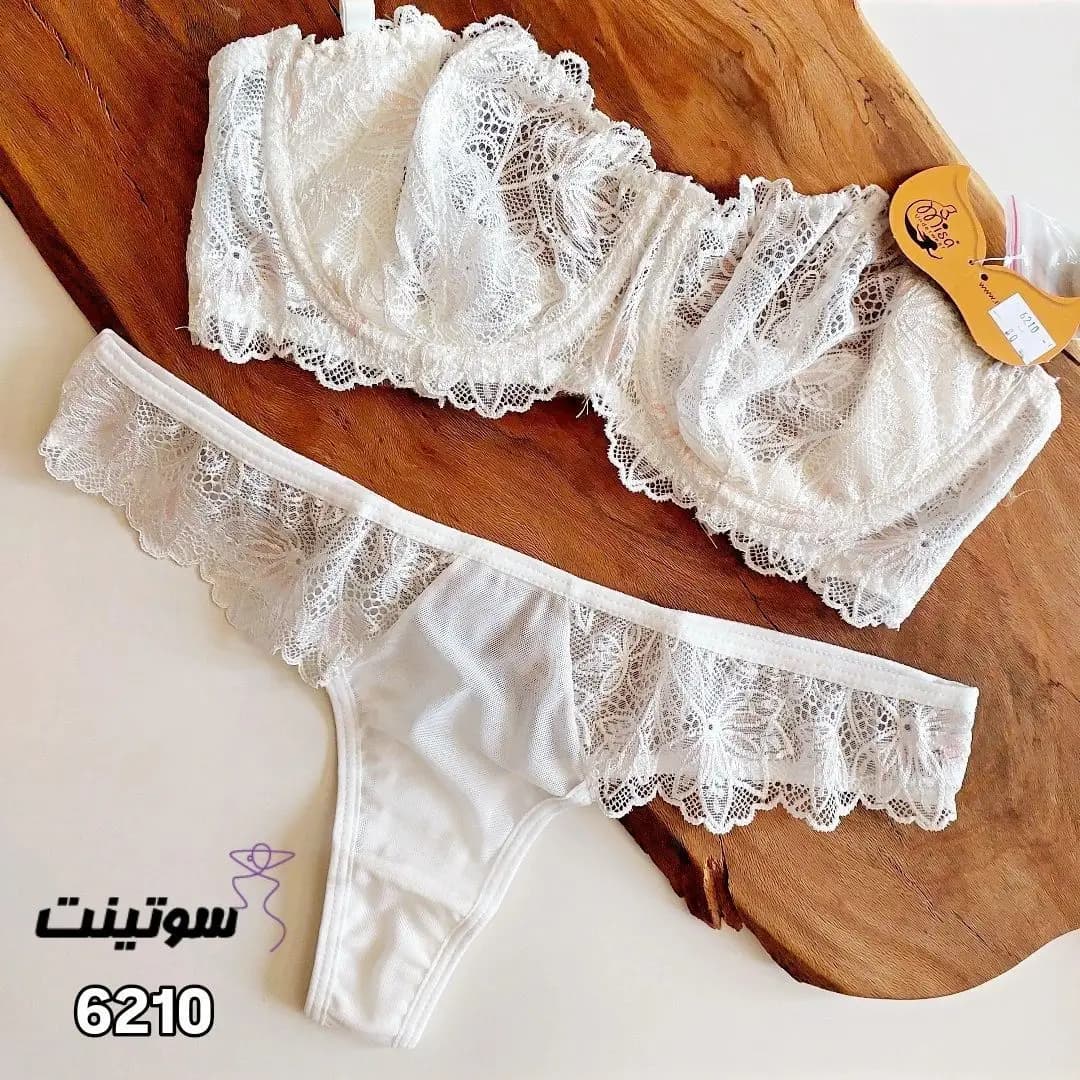 ست لباس زیر زنانه گیپوری کد 6210 — تصویر ۸