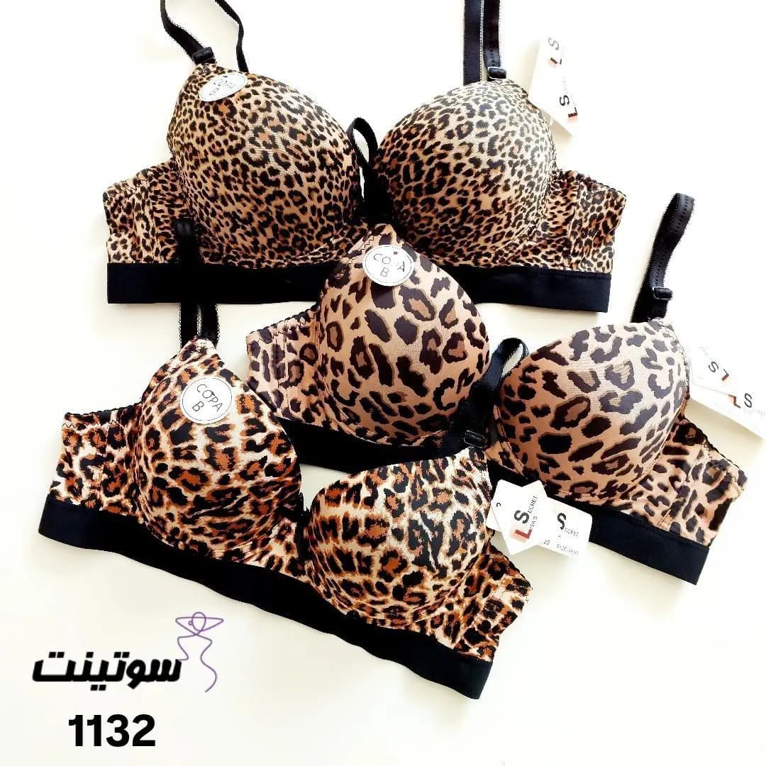 سوتین زنانه پلنگی اسفنجی کد 1132 — تصویر ۹