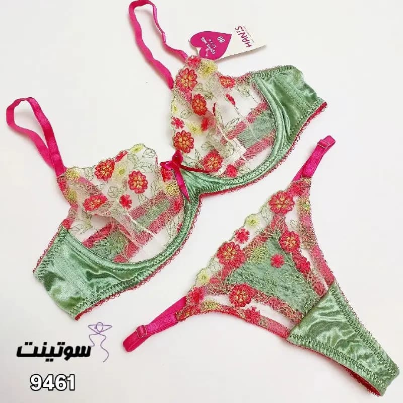 ست لباس زیر گیپوری فانتزی هانیس 9461 — تصویر ۹