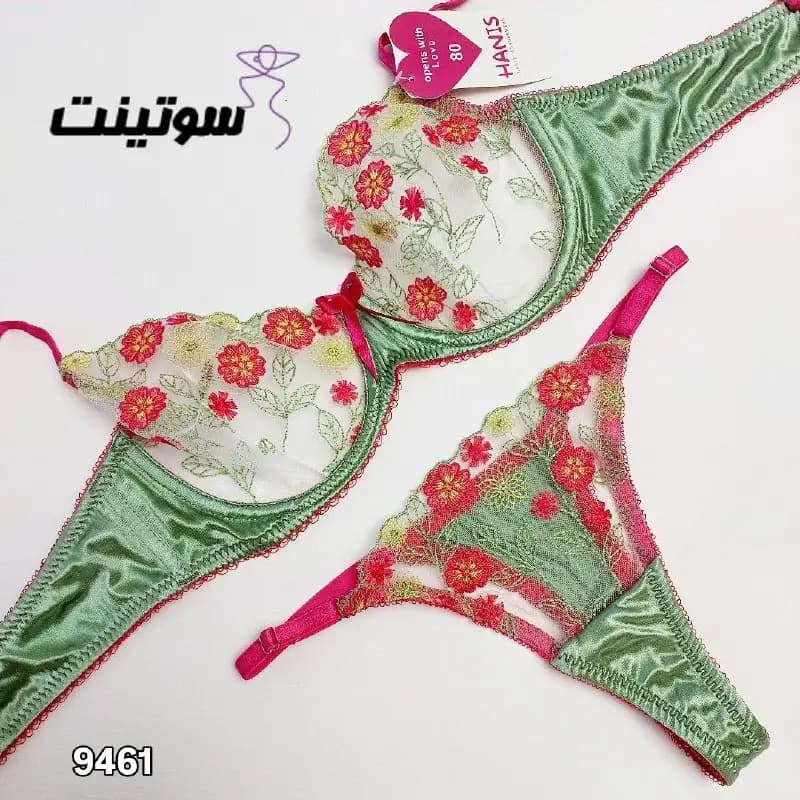 ست لباس زیر گیپوری فانتزی هانیس 9461 — تصویر ۸