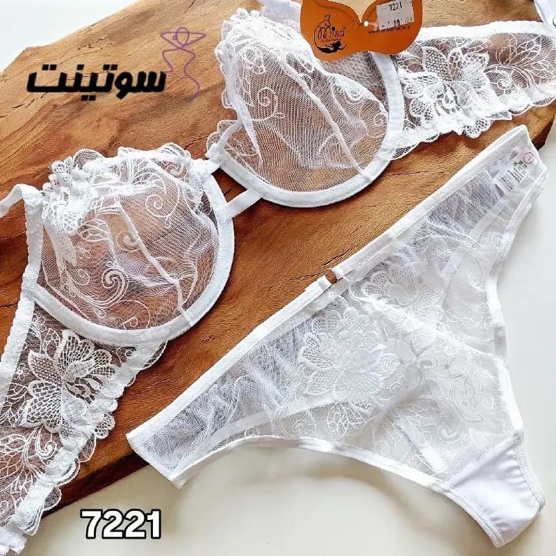 شورت و سوتین توری زنانه فانتزی 7221 — تصویر ۵