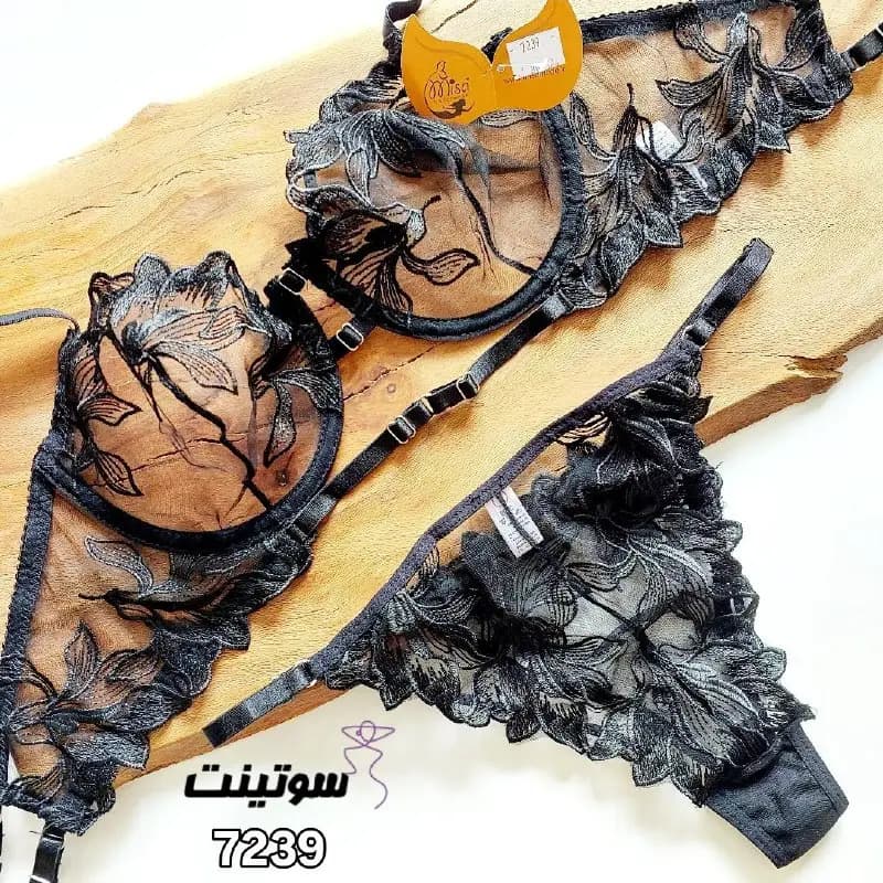 ست شورت و سوتین توری فانتزی 7239