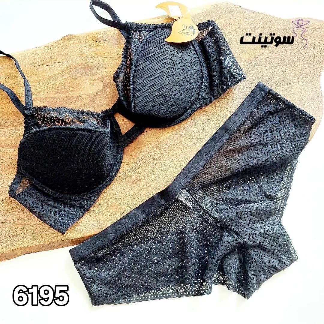 ست شورت و سوتین توری زنانه فانتزی 6195