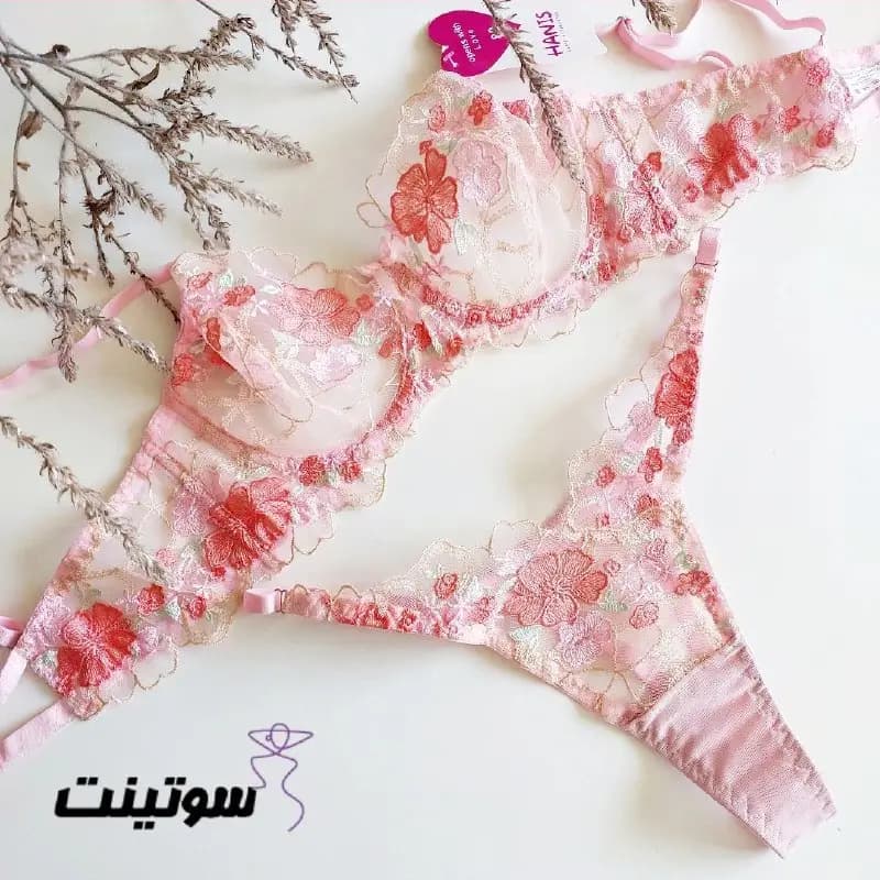 ست شورت و سوتین گیپور 9495