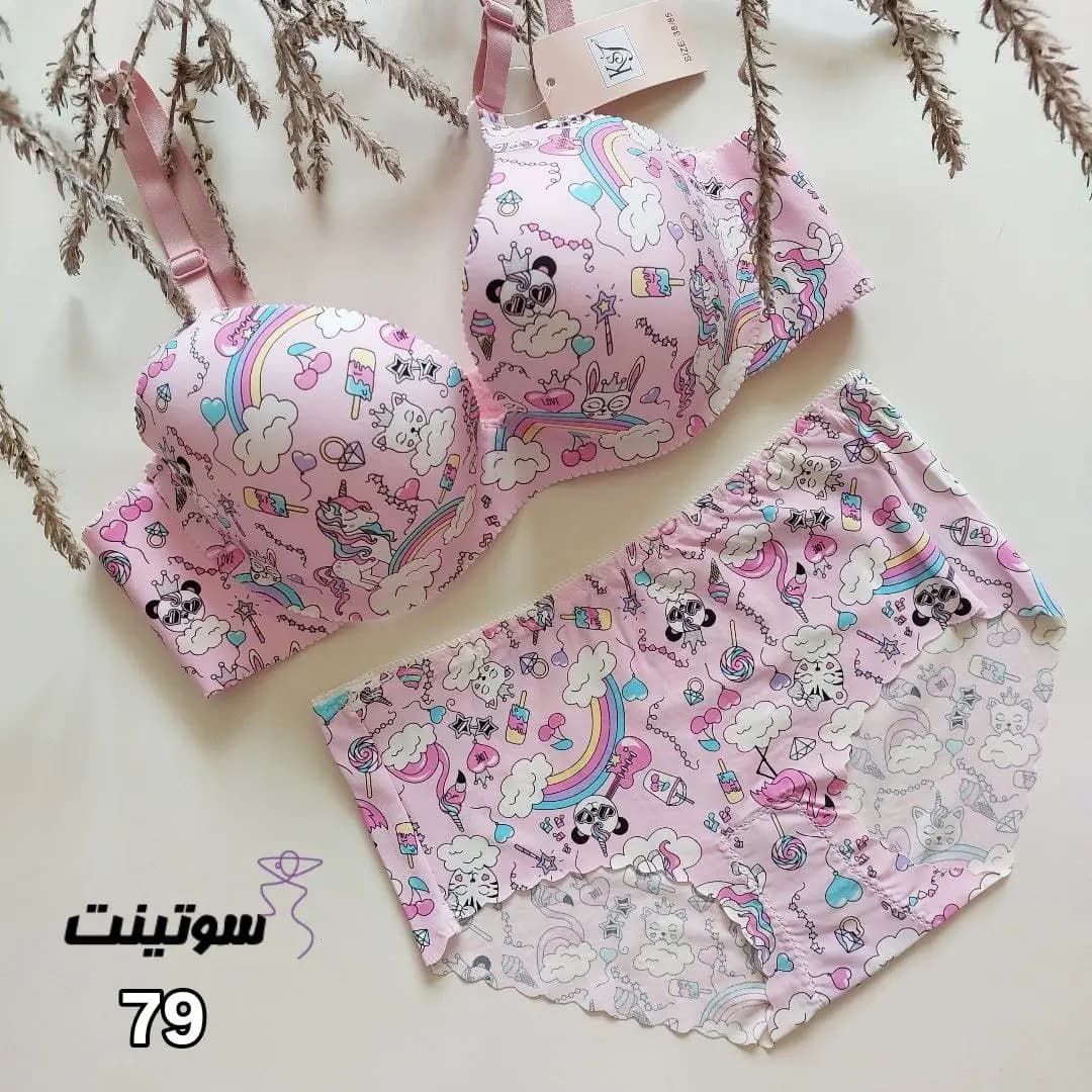 ست لباس زیر فانتزی لیزری دخترانه کد 79 — تصویر ۸