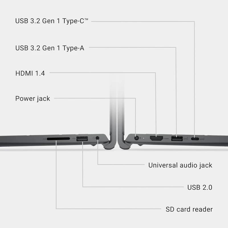 لپ تاپ 15.6 اینچی دل مدل DELL Vostro DC15250 Core3 100U 8GB 512GB SSD INTEL — تصویر ۱۱