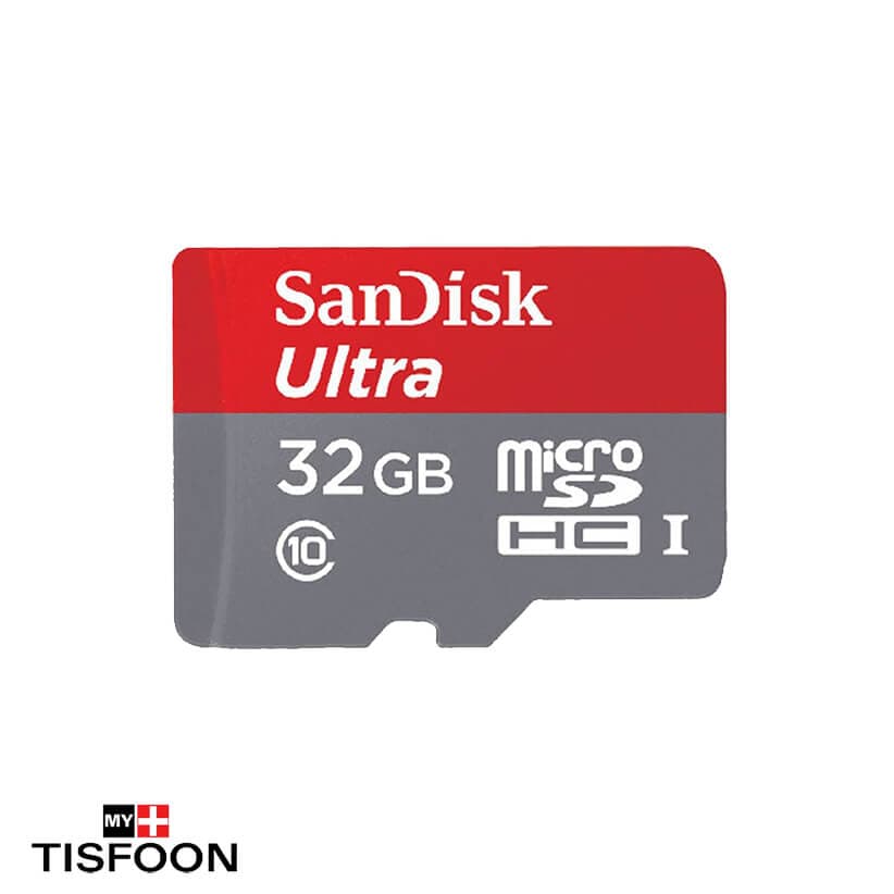 حافظه microSDHC سن دیسک Ultra A1 کلاس ۱۰ استاندارد UHS-I سرعت ۱۲۰MBps ظرفیت ۳۲ گیگابایت