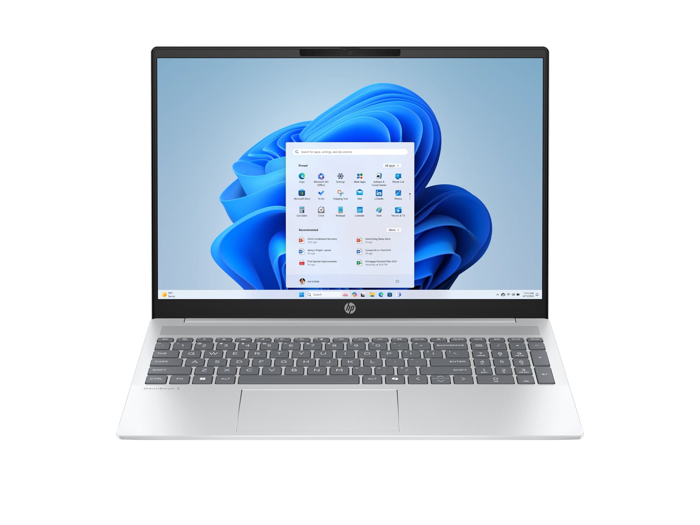 لپ تاپ اچ پی 16 اینچی مدل HP OmniBook 5 Laptop 16-af1055cl Core Ultra 5 225U 16GB 1TB SSD Intel