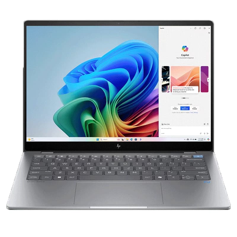 لپ تاپ اچ پی 16 اینچی مدل HP OmniBook X 16 inch Laptop AI PC 16-aw0033dx Core Ultra 7 255V 32GB 2TB SSD 6GB RTX4050 — تصویر ۲
