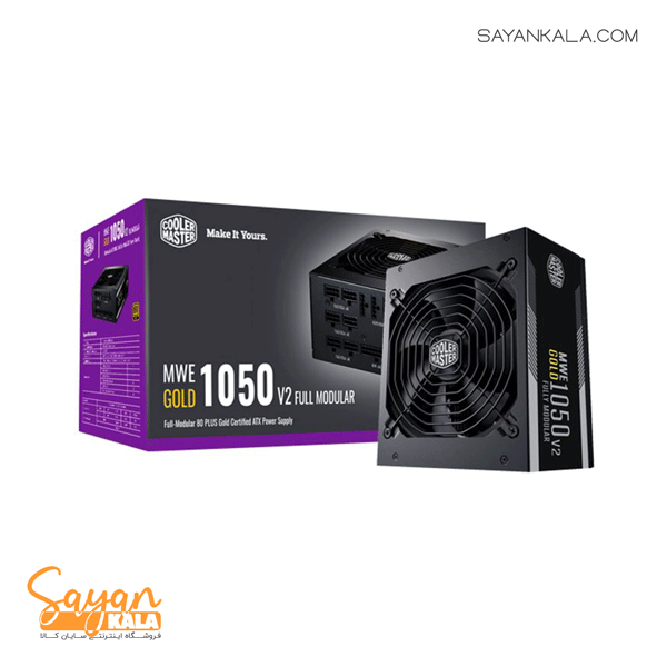 منبع تغذیه کولر مستر مدل POWER COOLER MASTER MWE GOLD 1050W FULL MADULAR