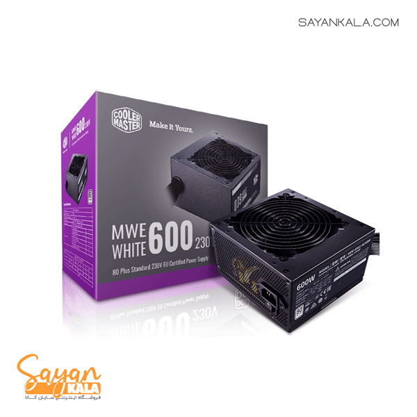 منبع تغذیه کولر مستر مدل POWER COOLER MASTER MWE 600W WHITE