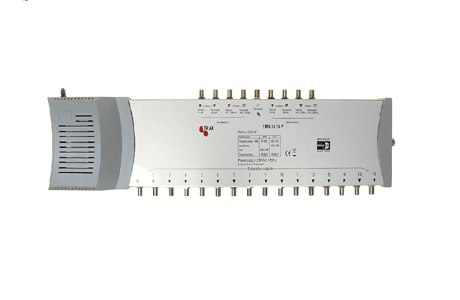 مولتیسوئیچ شانزده واحدی 9×16 تریاکس Triax TMS