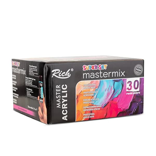 رنگ اکریلیک 30 رنگ 60 میلی لیتر ریچ مدل Master Mix — تصویر ۶