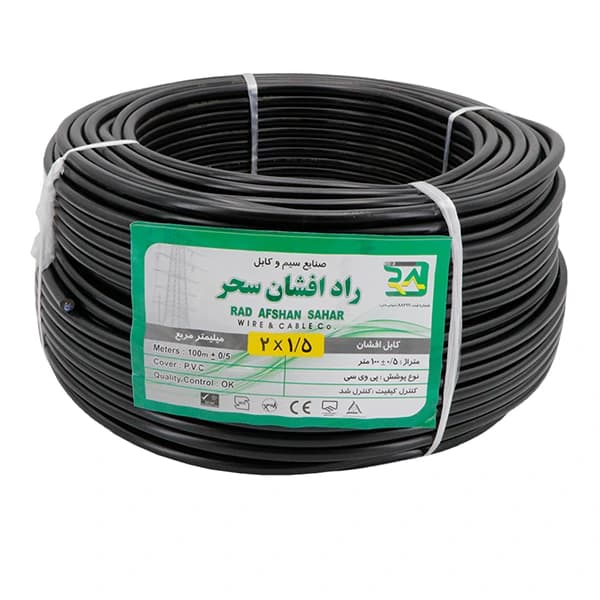 کابل برق افشان 2 در 2.5 راد افشان سحر کلاف 100 متری — تصویر ۳