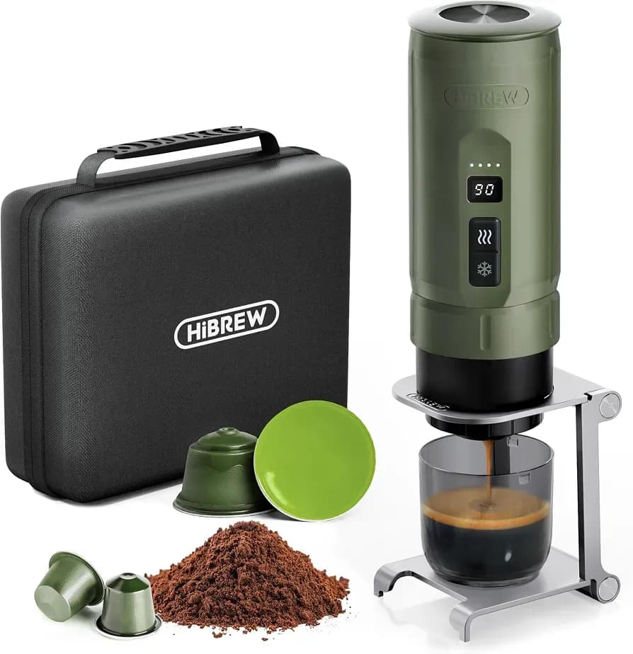 اسپرسوساز پرتابل شارژی HIBREW H4C مدل Explorer | اسپرسوساز مسافرتی کپسولی و پودری — تصویر ۸