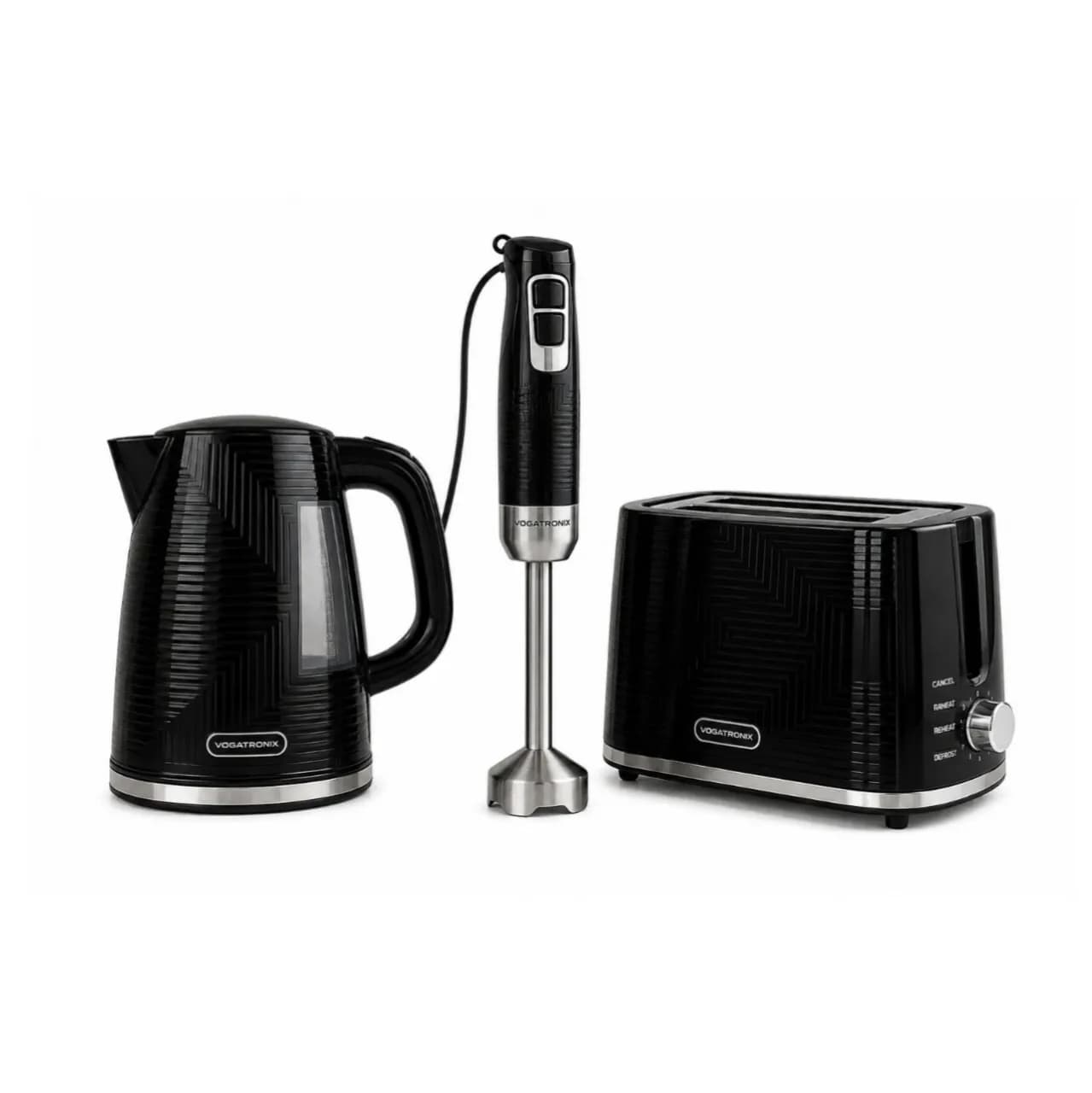 ست صبحانه سه‌تکه وگاتی VOGATRONIX مدل VE-237 | کتری، توستر و همزن