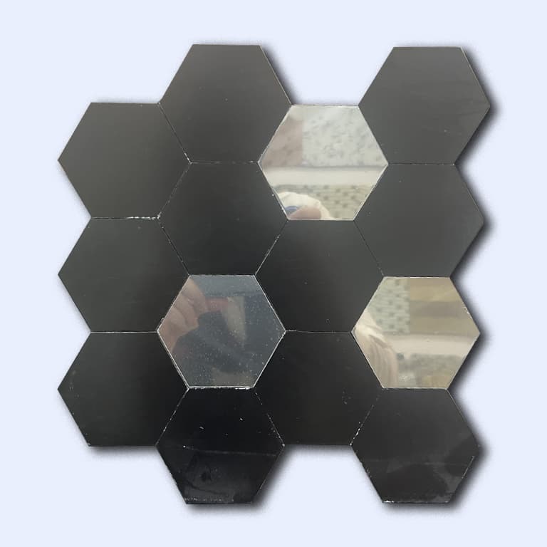 کاشی بین کابینتی پشت چسبی مشکی آیینه ای 30 سانتی کد 16249 — تصویر ۴