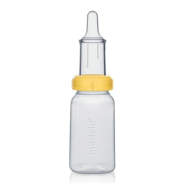 شیشه شیر با سر پستانک مخصوص مدلا HABERMAN FEEDER MEDELA