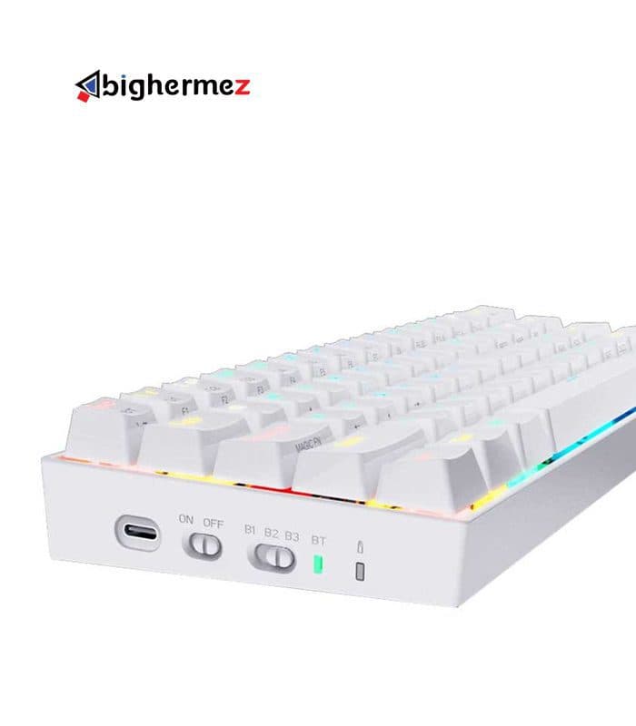 کیبورد بی سیم مکانیکال گیمینگ ردراگون Draconic Elite white K530W-RGB-PRO — تصویر ۴
